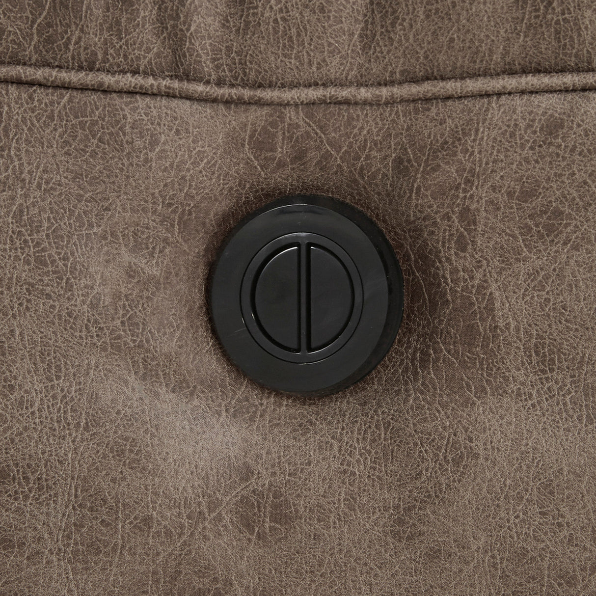 Causeuse motorisée aspect cuir avec console - Stoneland