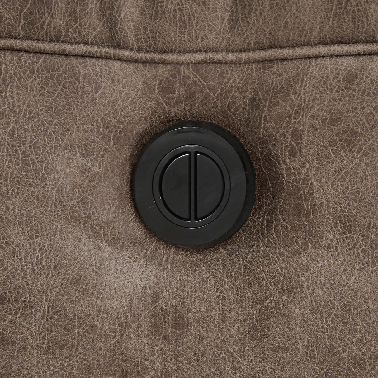 Fauteuil berçant et motorisé aspect cuir - Stoneland