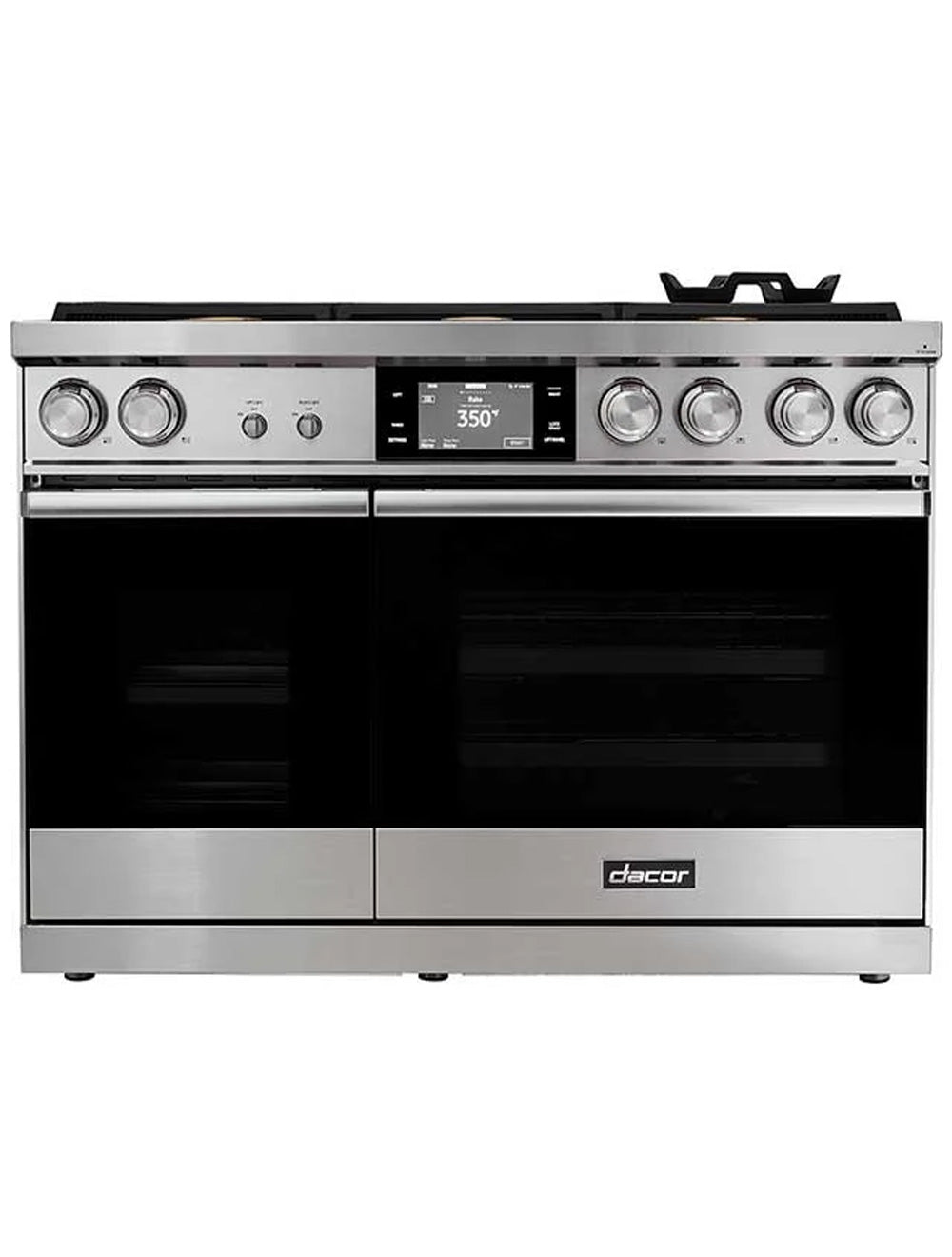 Cuisinière biénergie autoportante 48 po. Argent