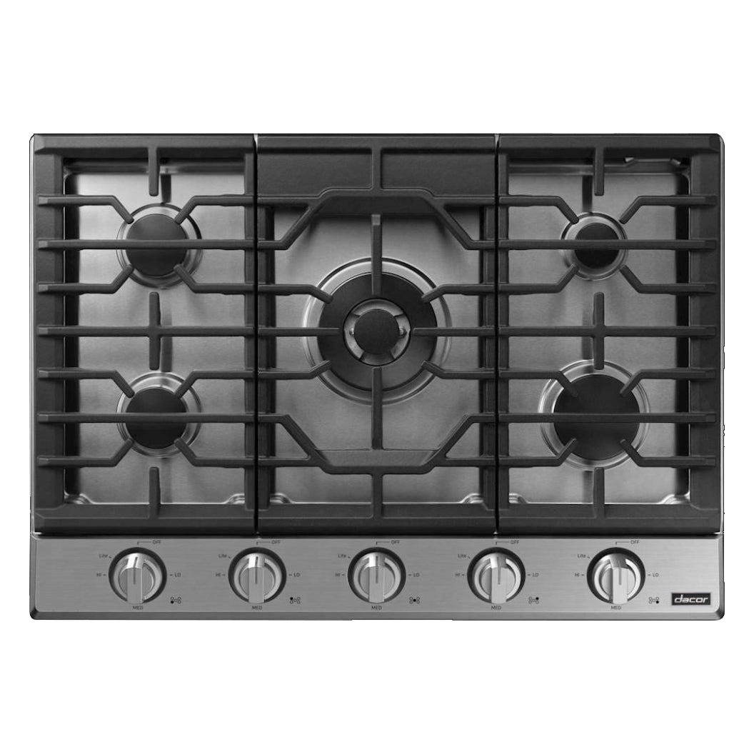 Plaque de cuisson au gaz 30 po. avec 5 brûleurs