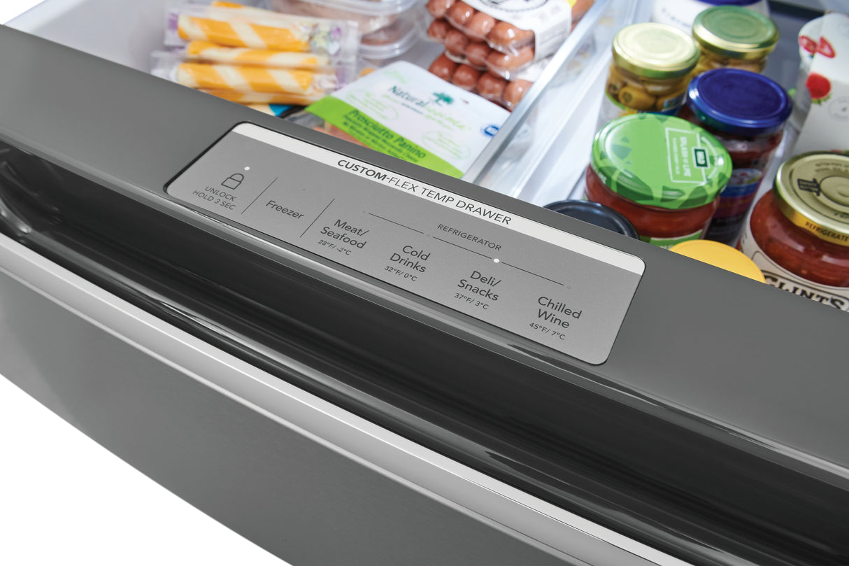 Réfrigérateur portes françaises Inox 36po