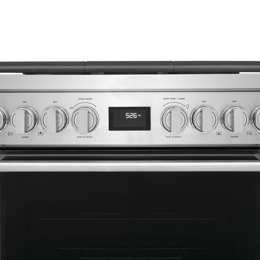 Cuisinière au gaz 30 po, 4,5 pi³ Inox avec Convection, Grillage et Rôtissage