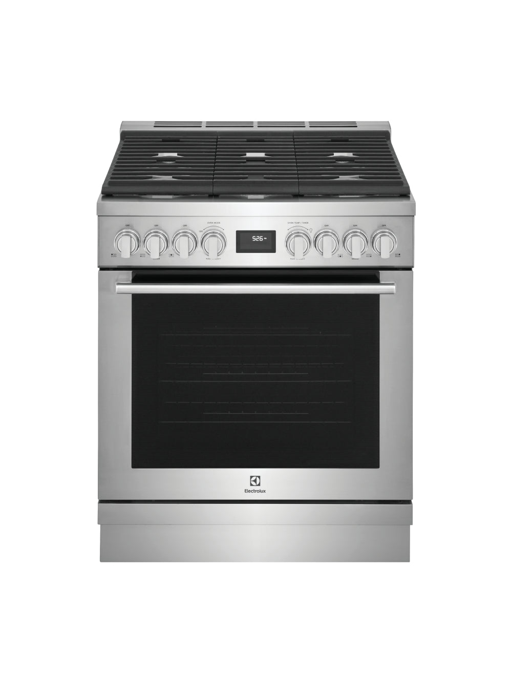 Cuisinière au gaz 30 po, 4,5 pi³ Inox avec convection véritable