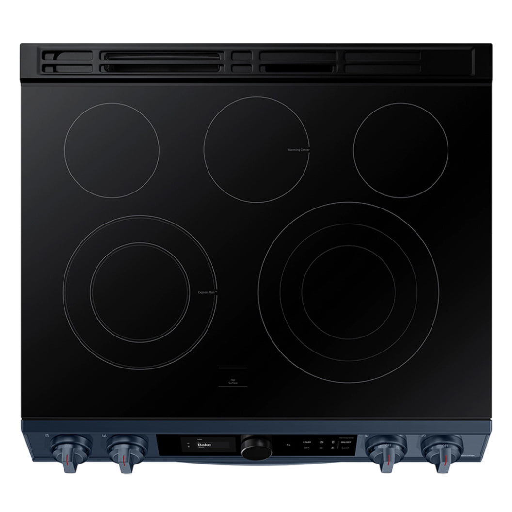 Cuisinière électrique encastrable 30 po. 6,3 pi³ bleu marine
