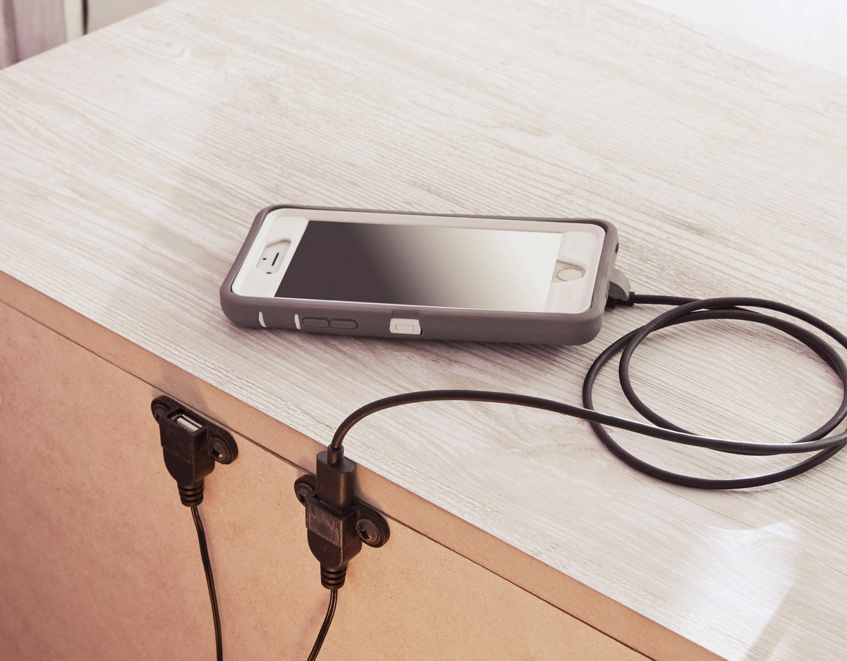 Table de chevet Blanc antique en bois -  Paxberry