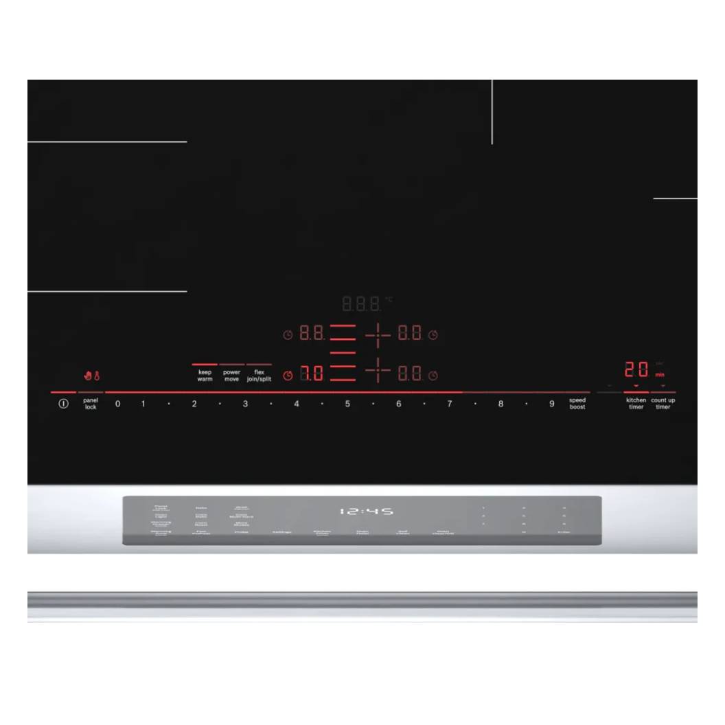 Cuisinière à induction encastrable 30 po Inox avec Tiroir réchaud