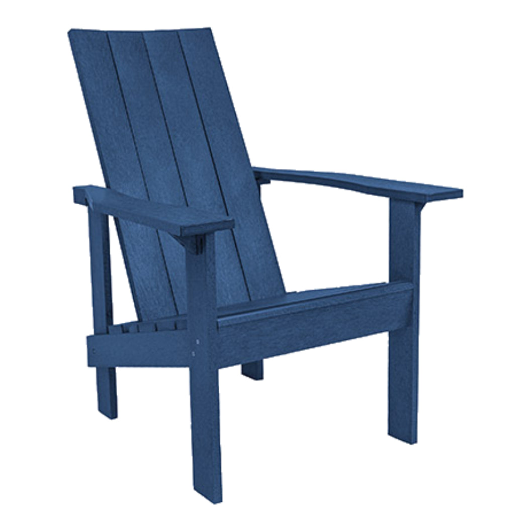 Chaise extérieure en plastique recyclé - Adirondack Moderne C06
