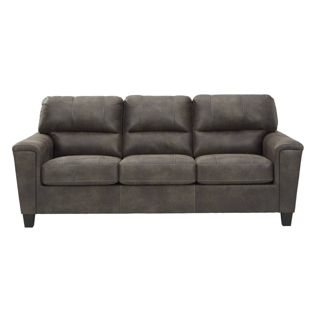 Sofa aspect cuir gris - Navi