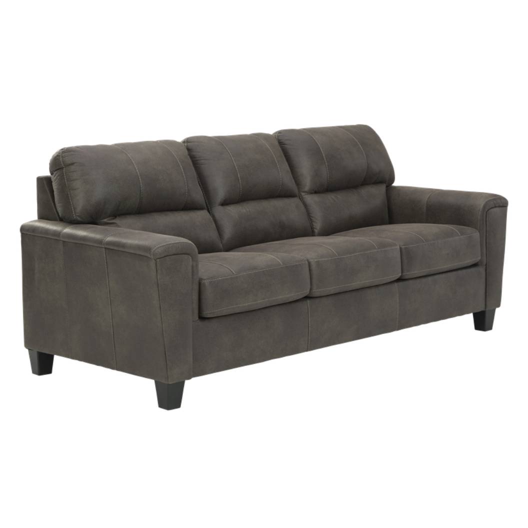 Sofa aspect cuir gris - Navi
