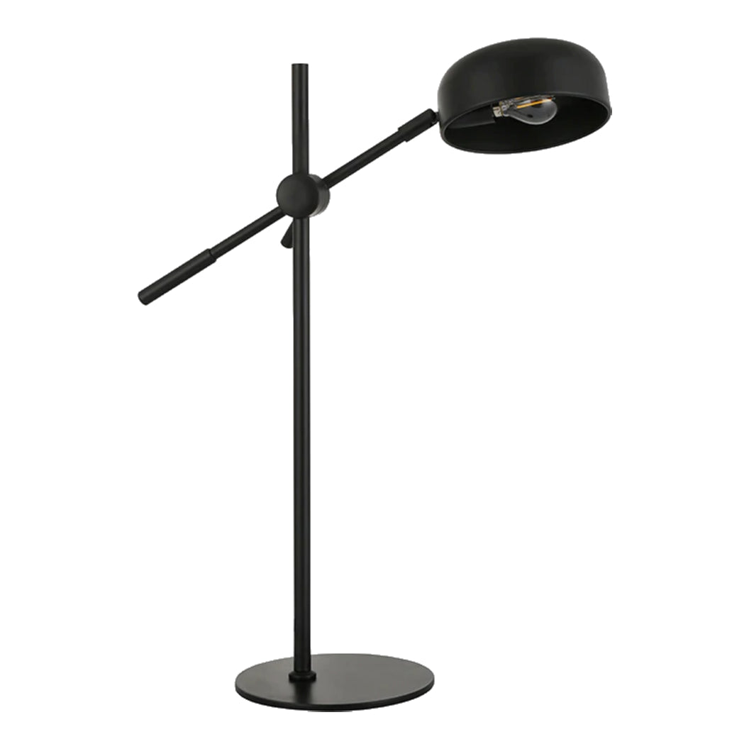 Lampe de table ajustable en métal noir mat 23 po. - Task