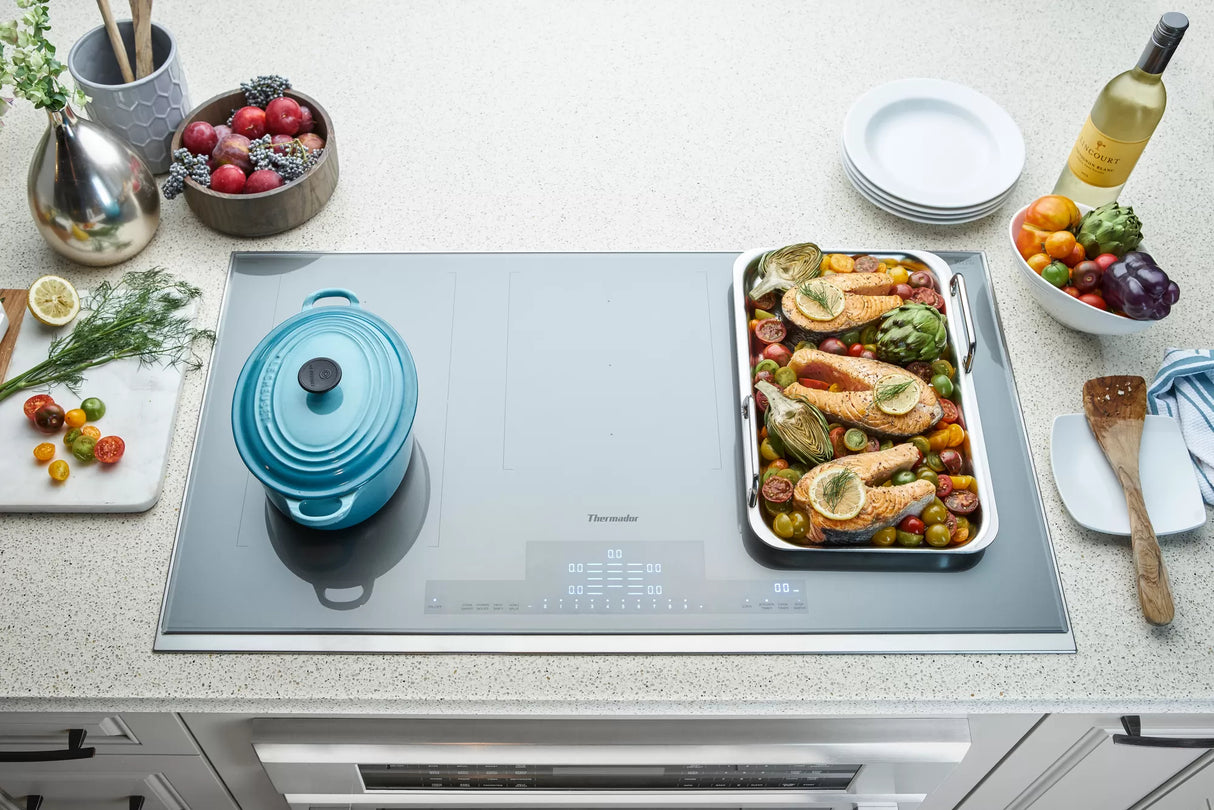Plaque de cuisson à induction 36 po, Argent à 5 zones avec LibertyMD et Wi-Fi - Série Masterpiece®