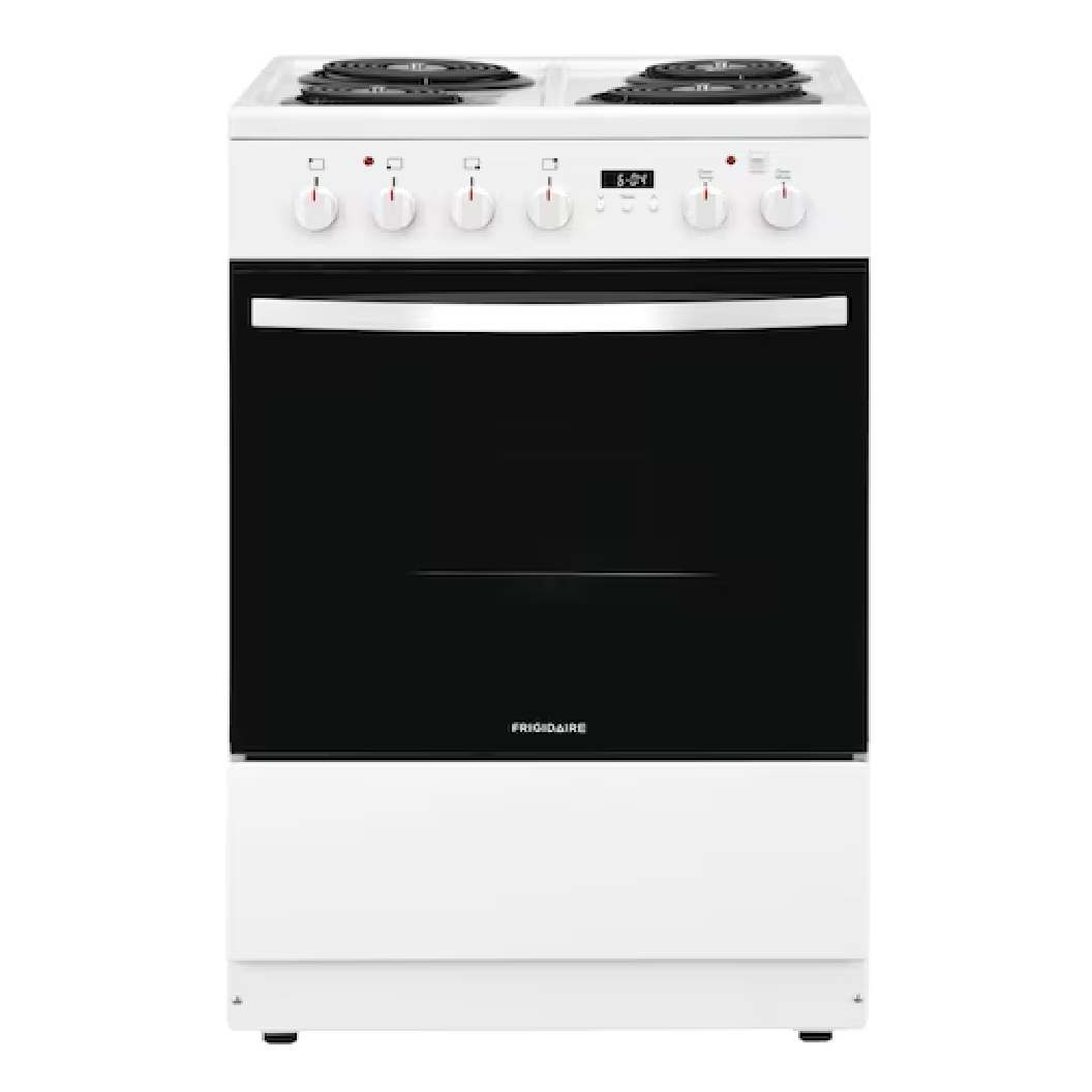 Cuisinière électrique 24 po. 1,9 pi³, Blanc