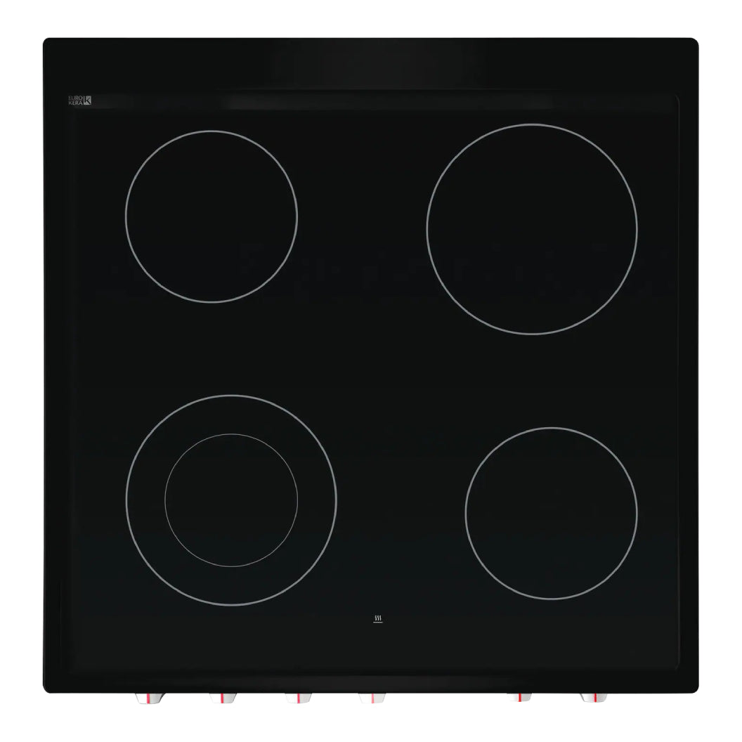 Cuisinière électrique 24 po, 1,9 pi³ Inox avec vitrocéramique et Convection à ventilateur