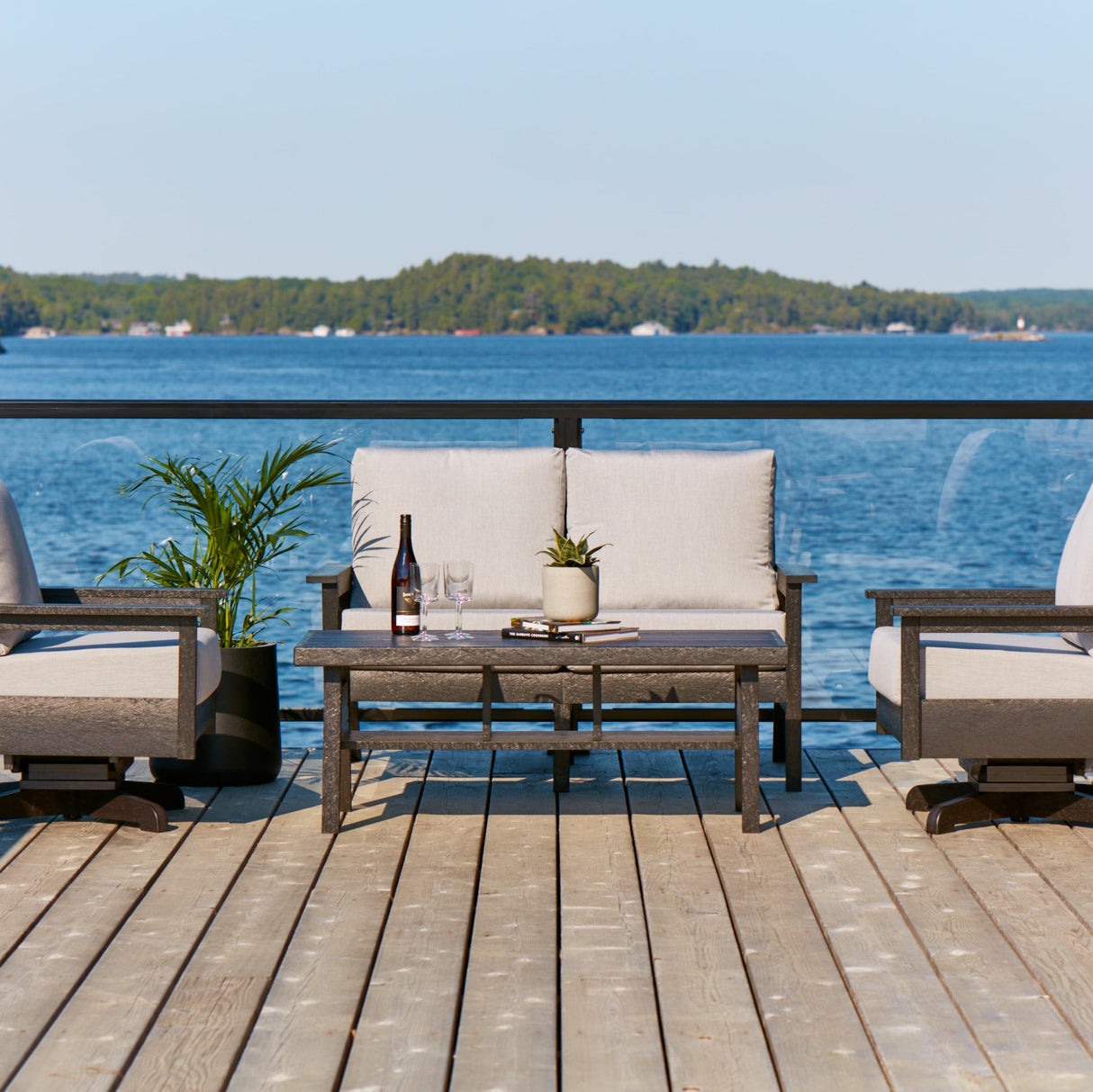 Table basse extérieure en plastique recyclé - Tofino DST287