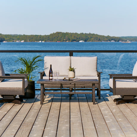 Table basse extérieure en plastique recyclé - Tofino DST287