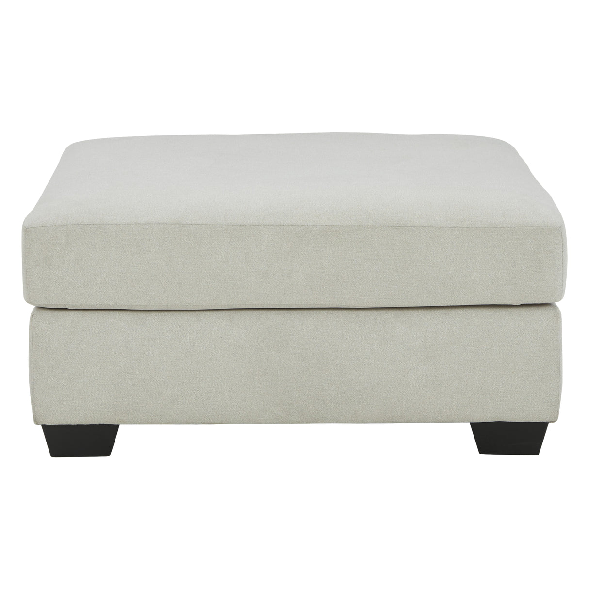 Ottoman surdimensionné en tissu gris pierre - Lowder