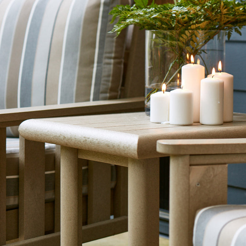 Table d'appoint extérieure en plastique recyclé - Stratford DST268