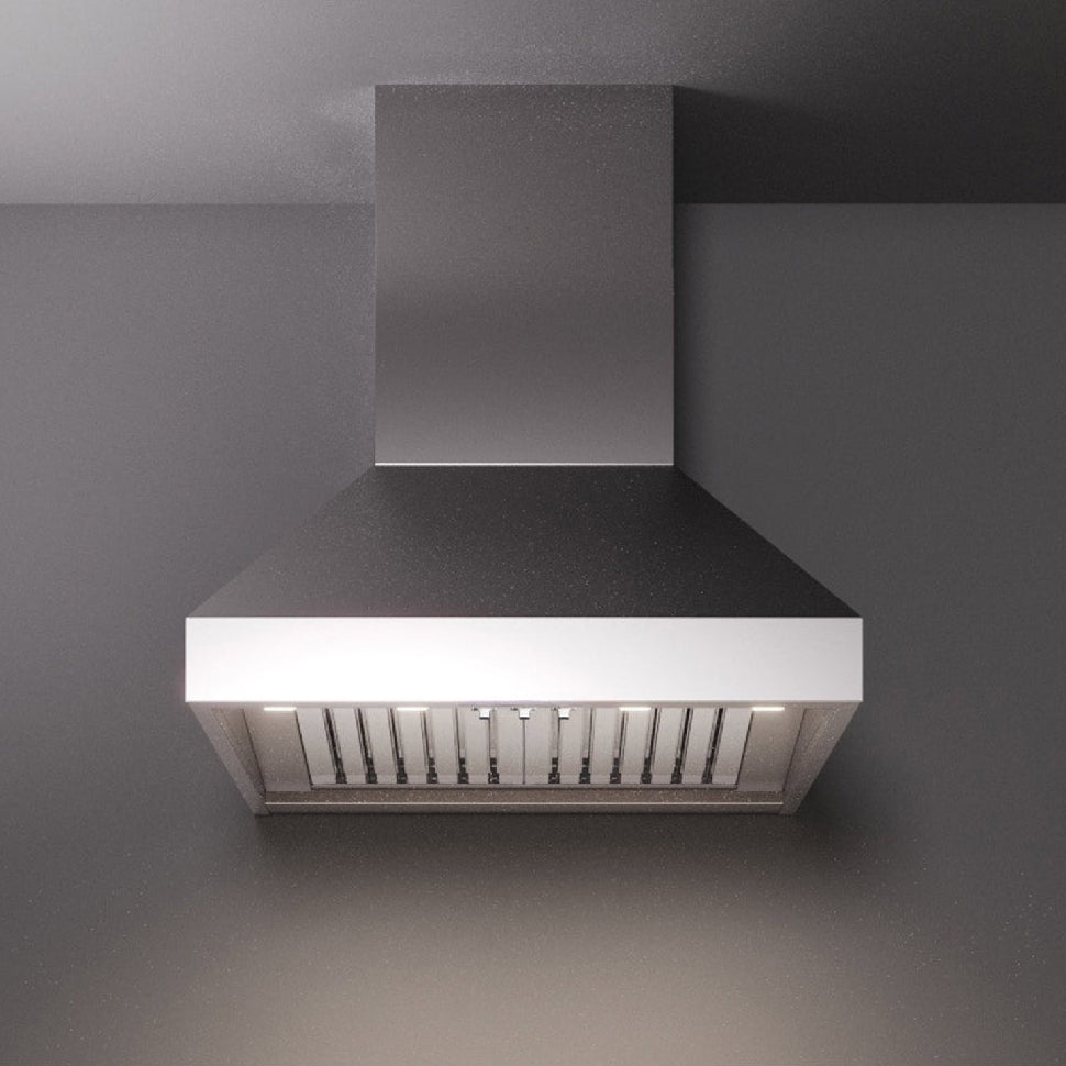 Hotte murale 30 po 600 CFM, Inox avec Filtres à chicanes professionnels - Pyramid Pro