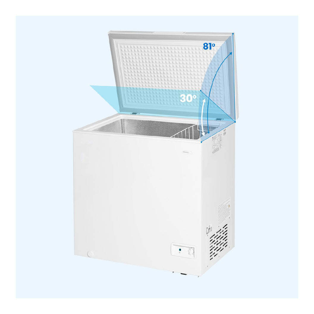 Congélateur coffre carré 33 po, 7,0 pi³ Blanc