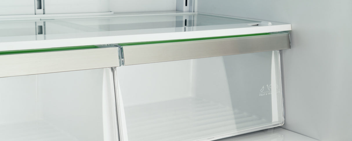 Réfrigérateur porte française 36 po, 22,5 pi³ Inox 4 portes - Héritage avec machine à glaçons