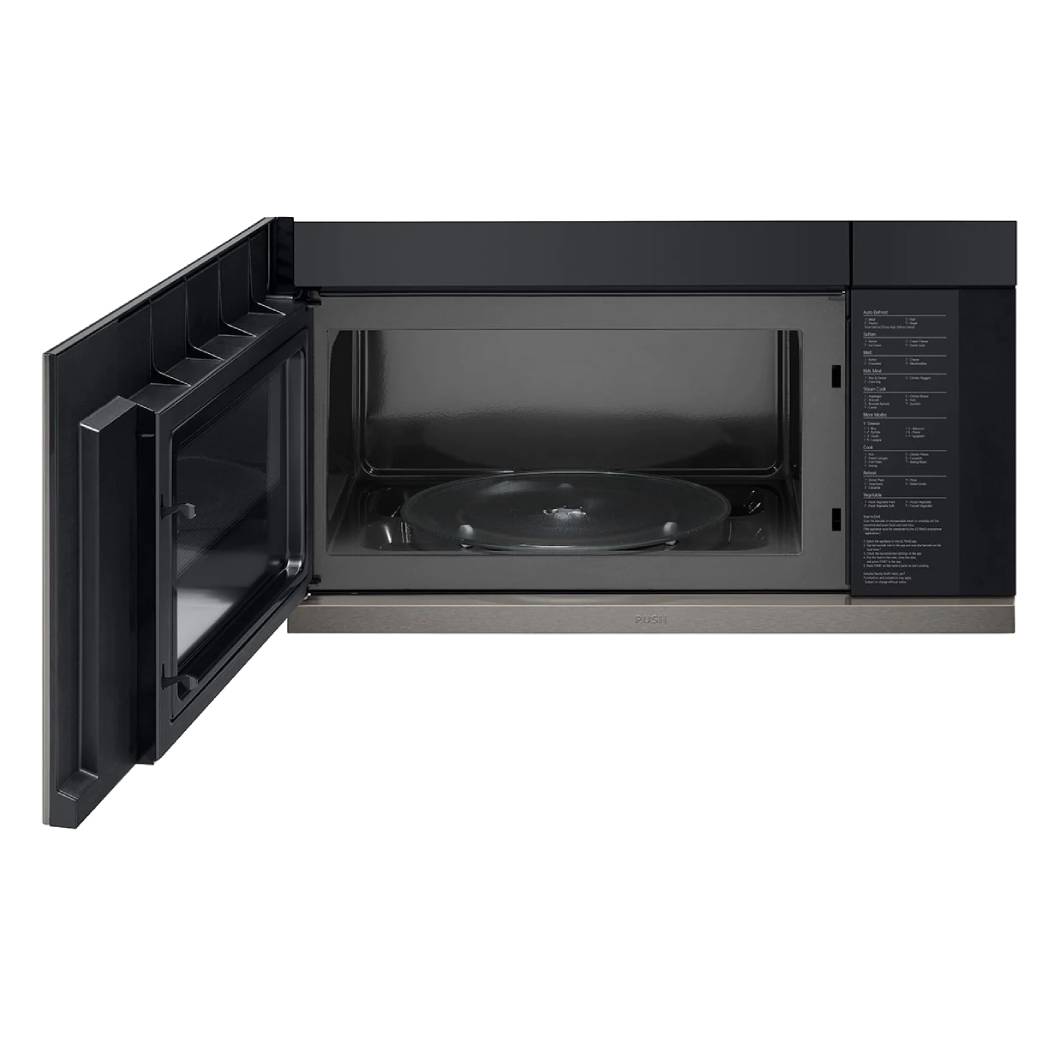 Micro-ondes à hotte, capacité 2,1 pi³, puissance 900W, acier inoxydable noir - LG