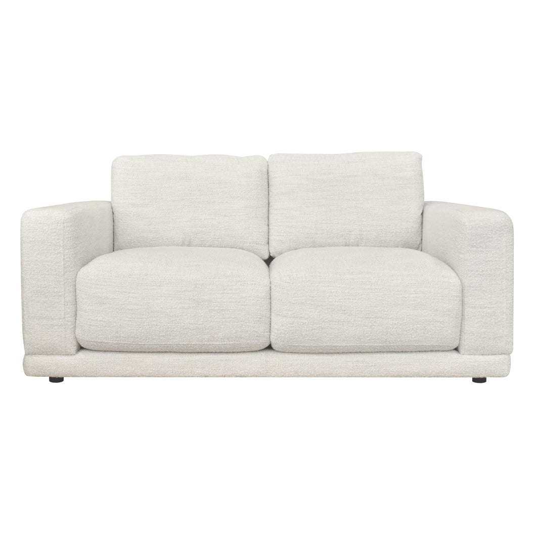 Causeuse en tissu blanc