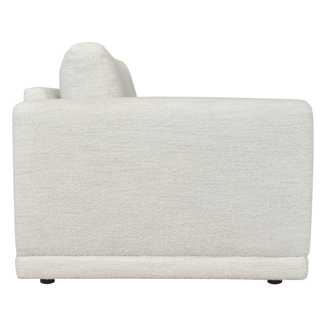 Causeuse en tissu blanc