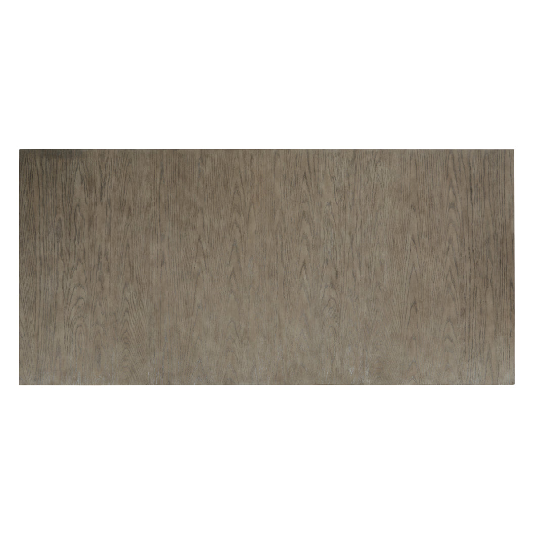 Table de salle à manger rectangulaire en bois brun grisâtre - Chrestner