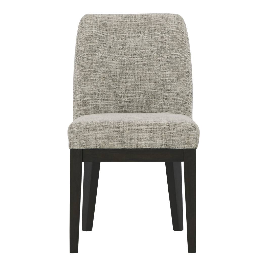 Ensemble de 2 chaises de salle à manger rembourrées en tissu beige - Burkhaus