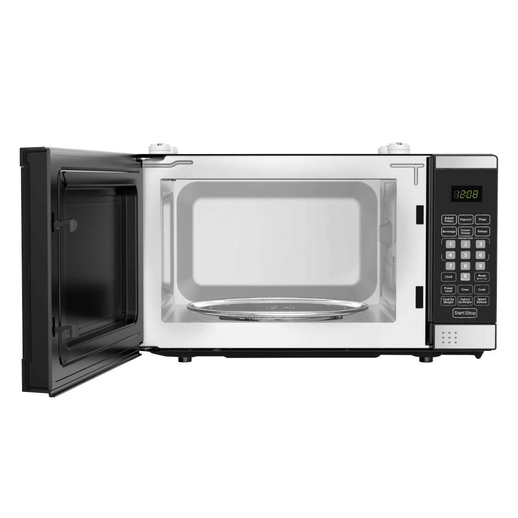 Micro-onde de comptoir 0,7 pi³, 700 watts, acier inoxydable