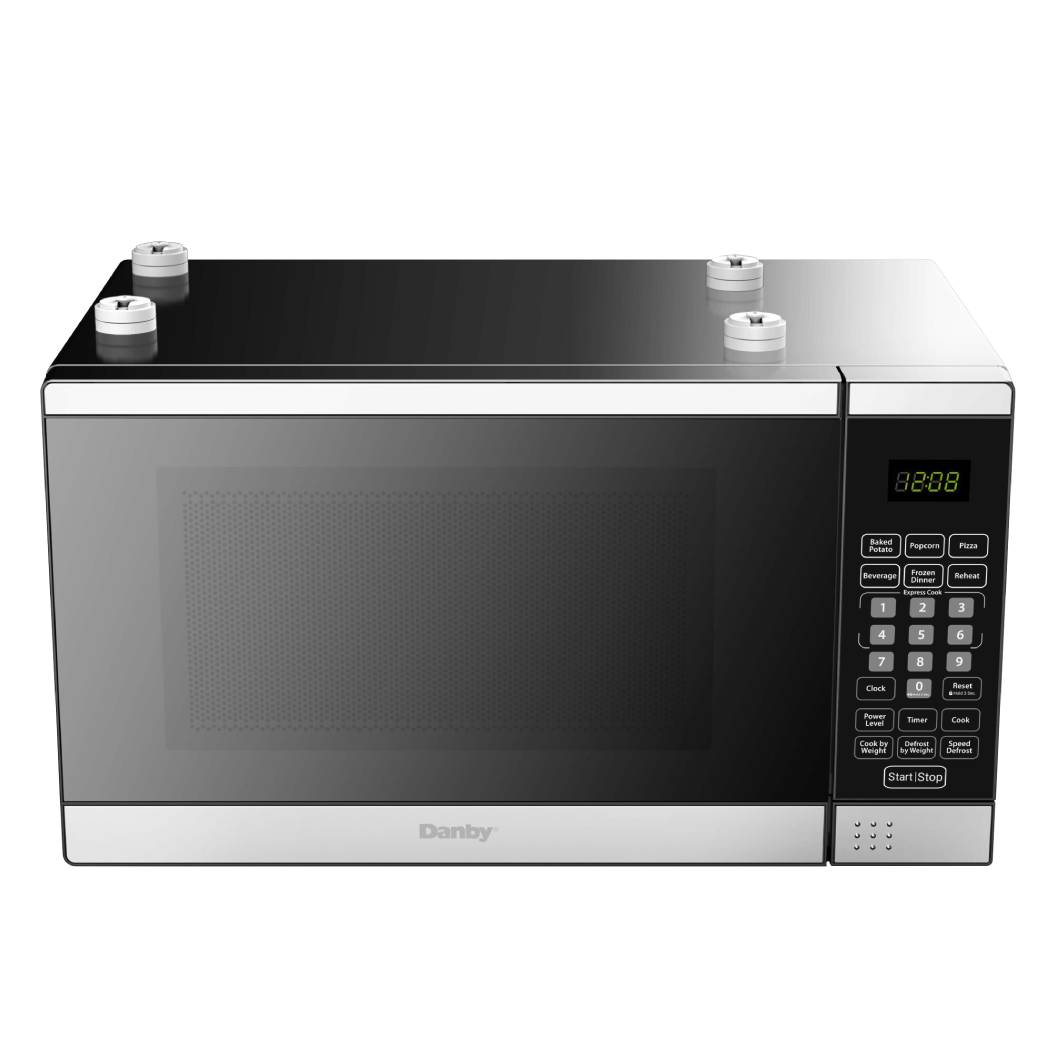 Micro-onde de comptoir 0,7 pi³, 700 watts, acier inoxydable