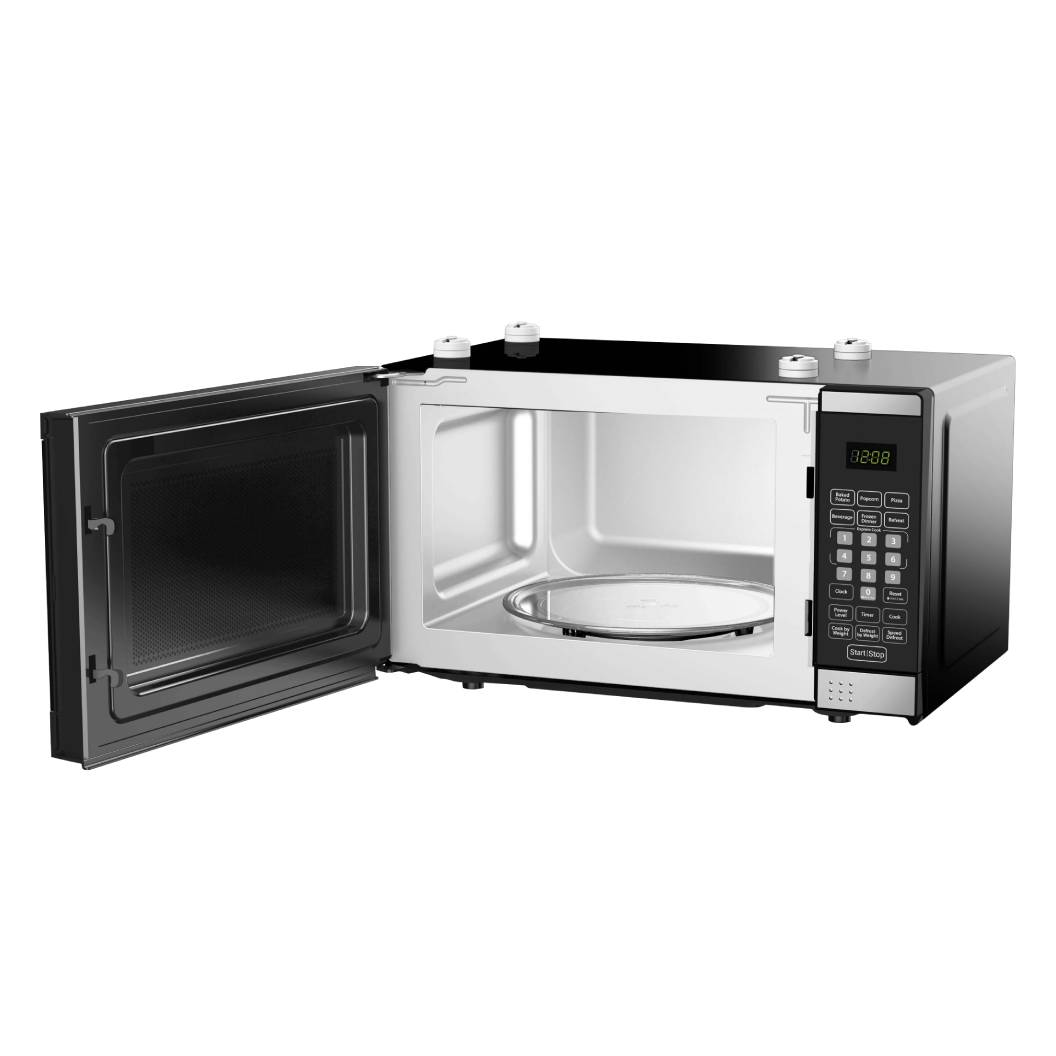 Micro-onde de comptoir 0,7 pi³, 700 watts, acier inoxydable