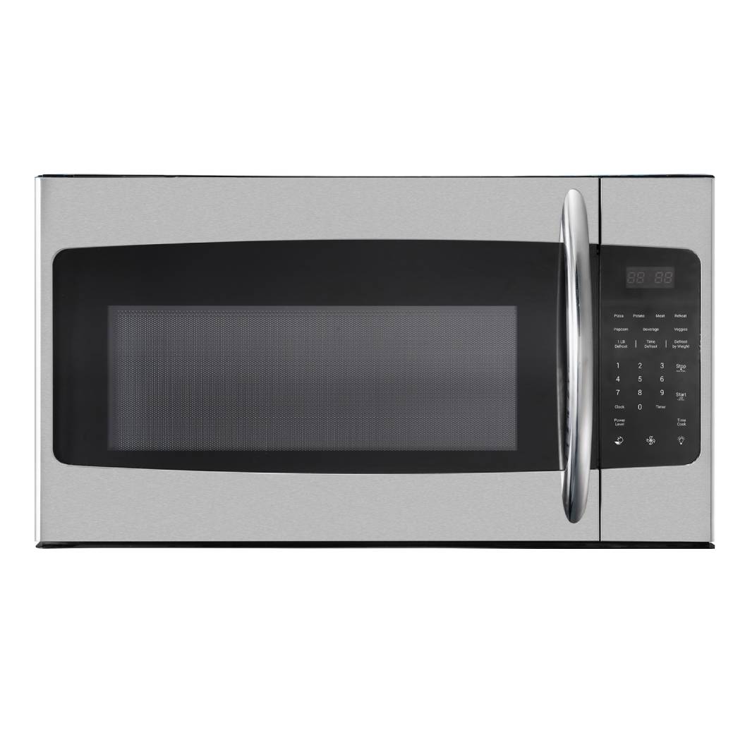 Micro-ondes à hotte 1,6 pi³, 1000W, en acier inoxydable