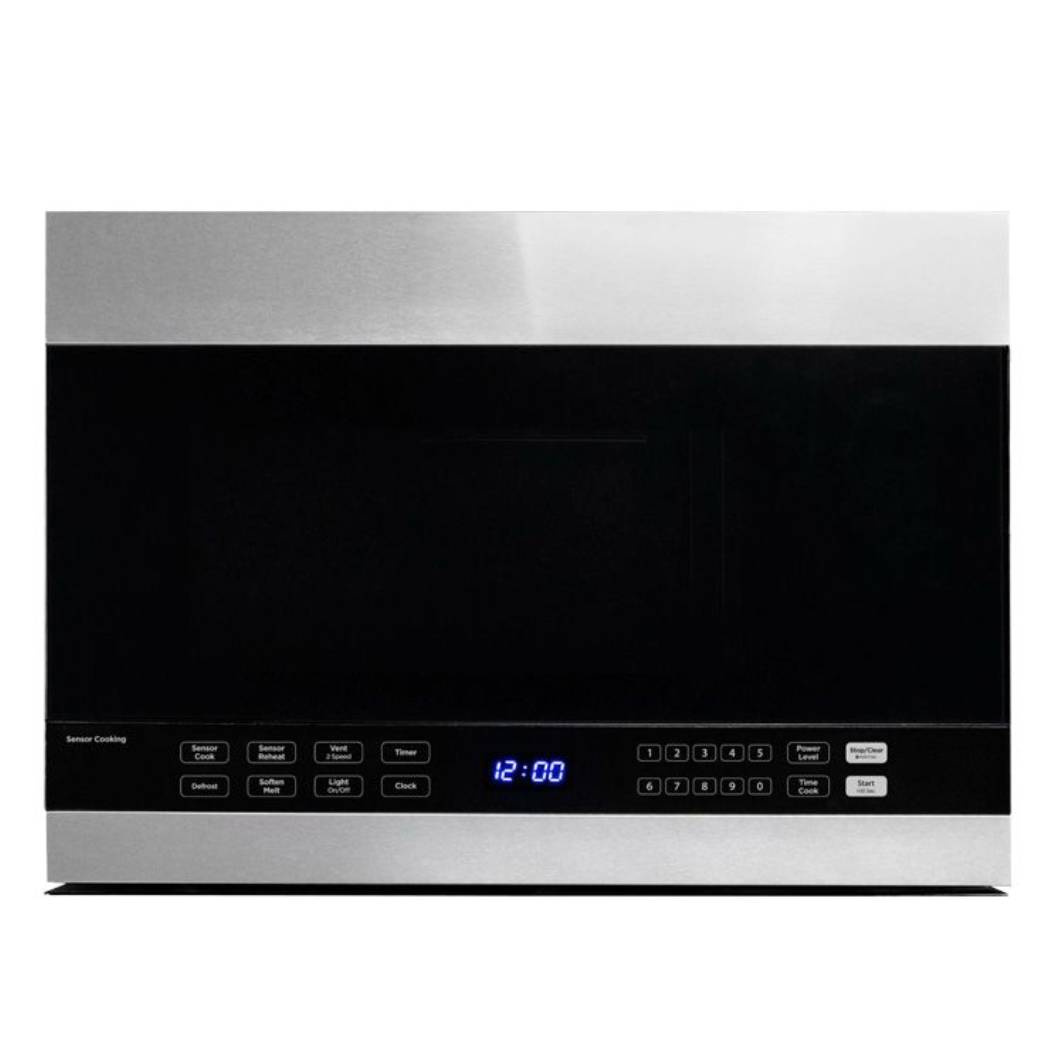 Micro-ondes à hotte 1,4 pi³, 1000W, en acier inoxydable