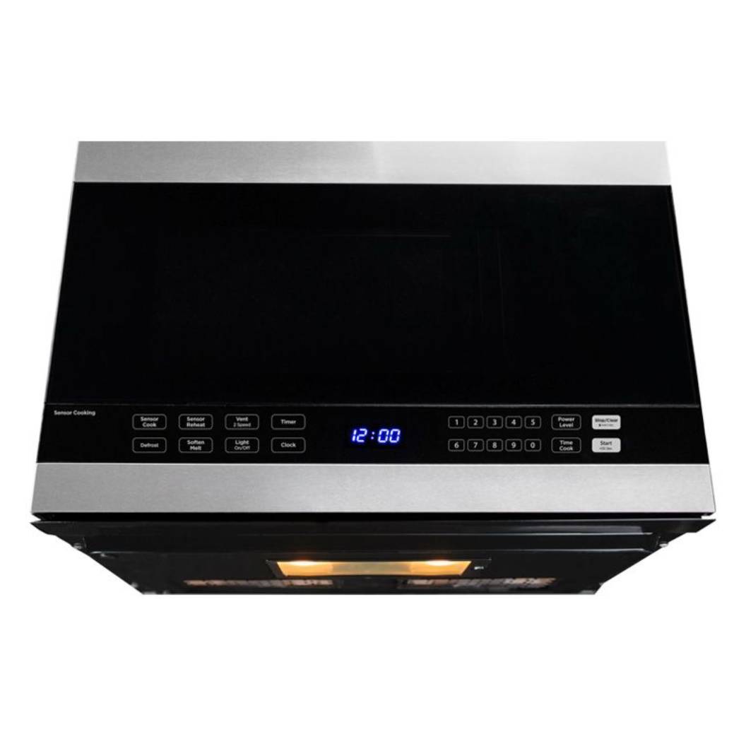 Micro-ondes à hotte 1,4 pi³, 1000W, en acier inoxydable