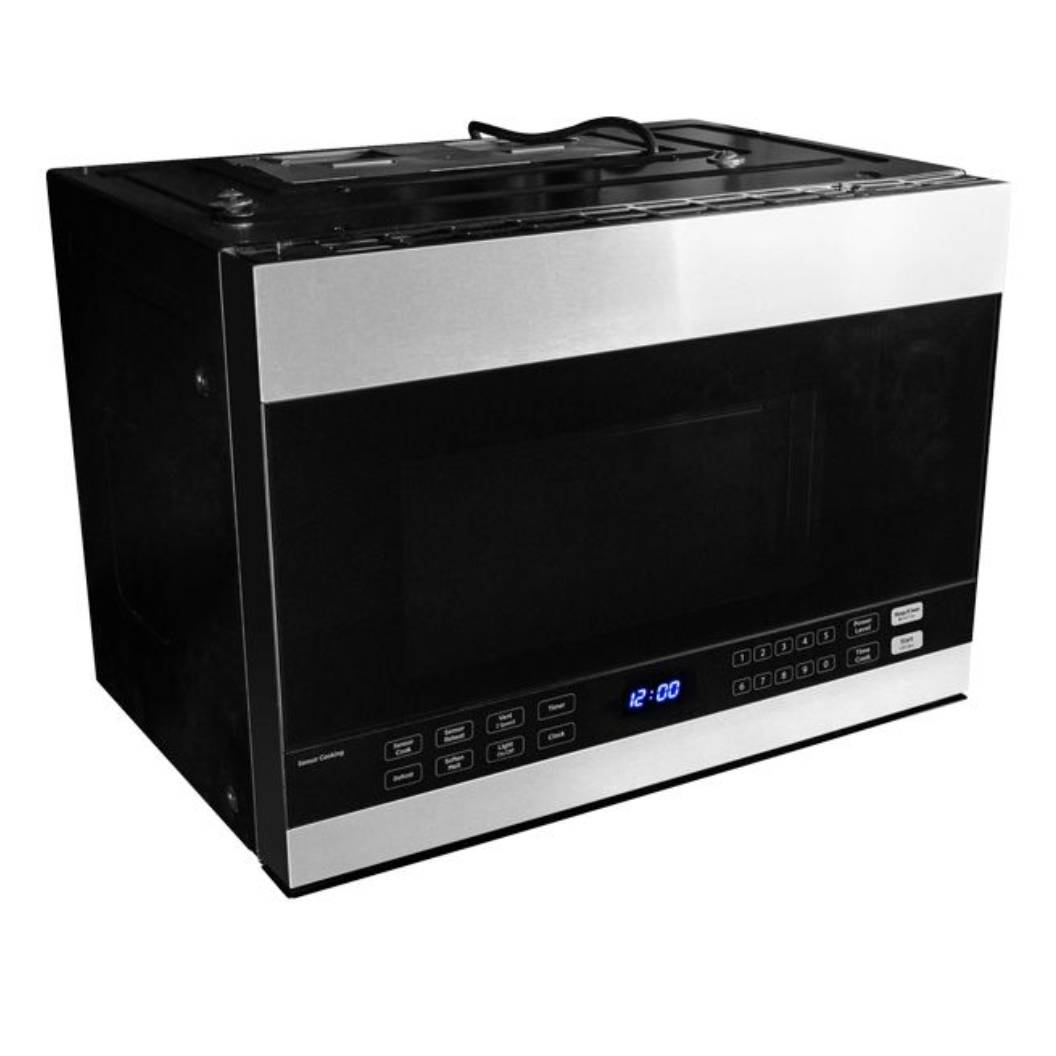 Micro-ondes à hotte 1,4 pi³, 1000W, en acier inoxydable