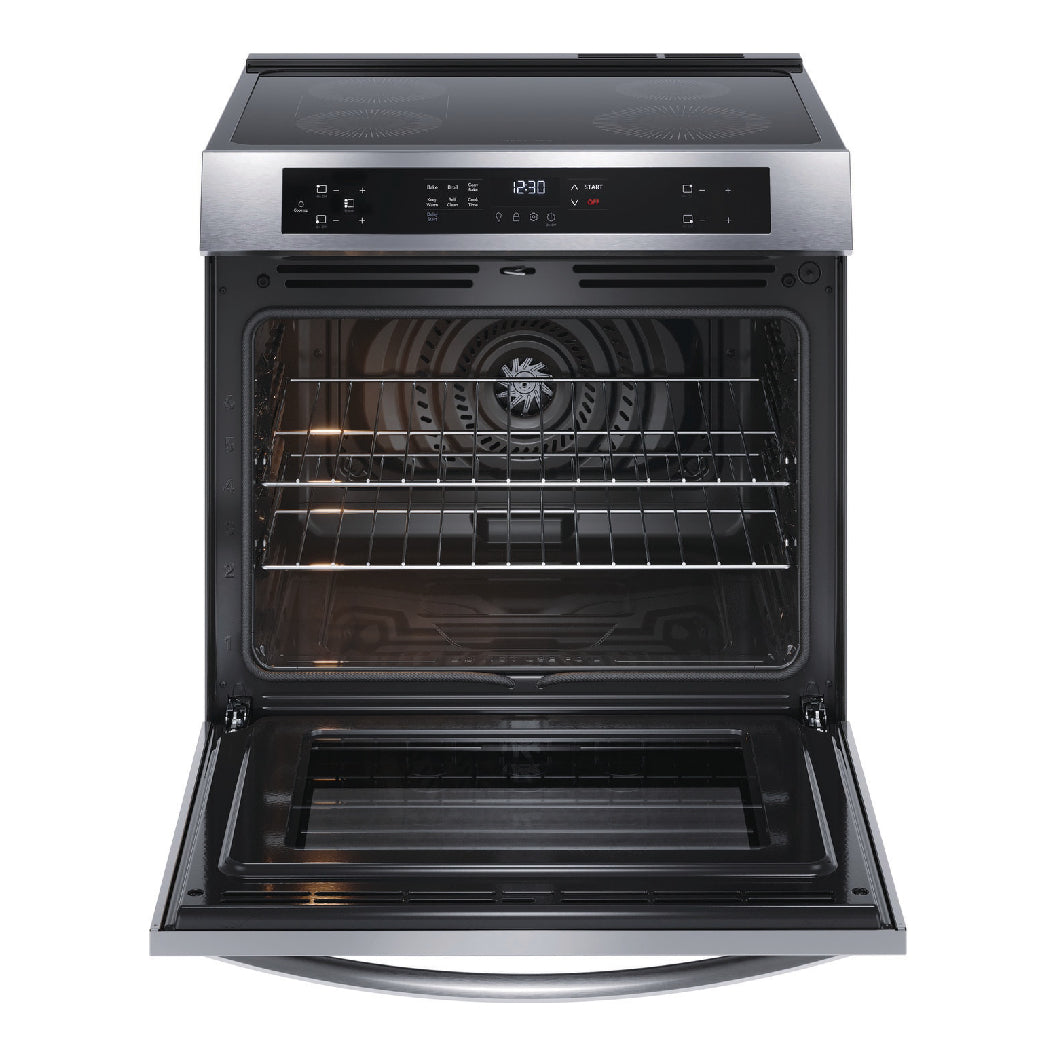 Cuisinière à induction encastrable 30 po 5,3 pi³ Inox avec 4 zones