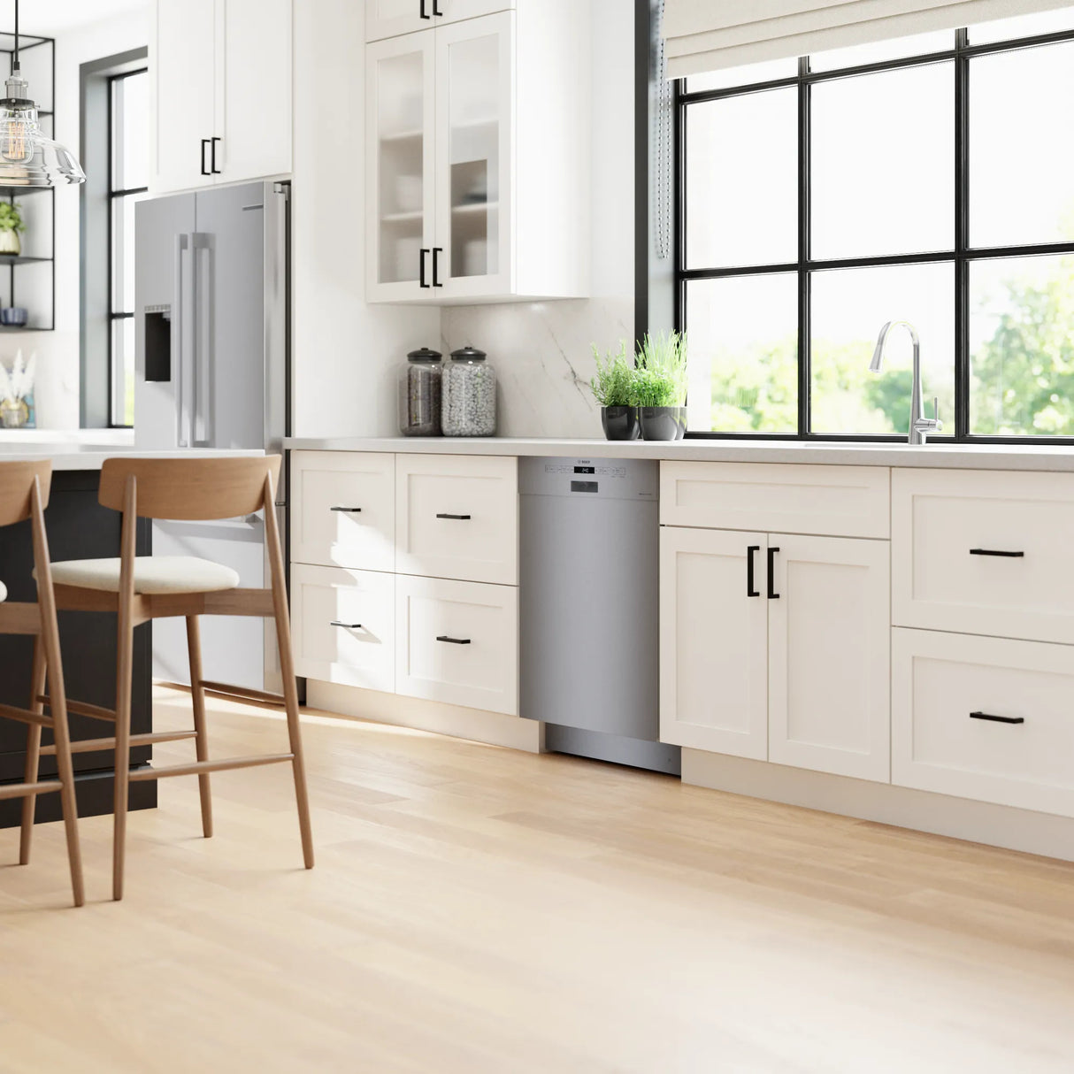 Lave-vaisselle intelligent encastrable 24 po. 46 dBA Inox - Série 300