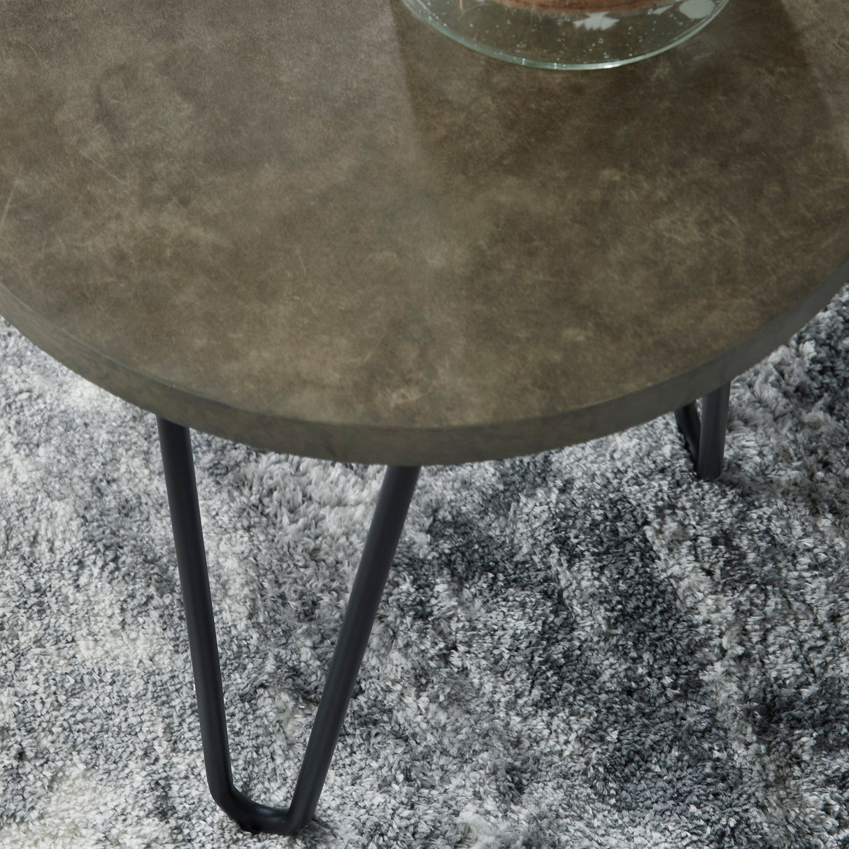 Ensemble de 3 tables en mélamine grise - Hadasky