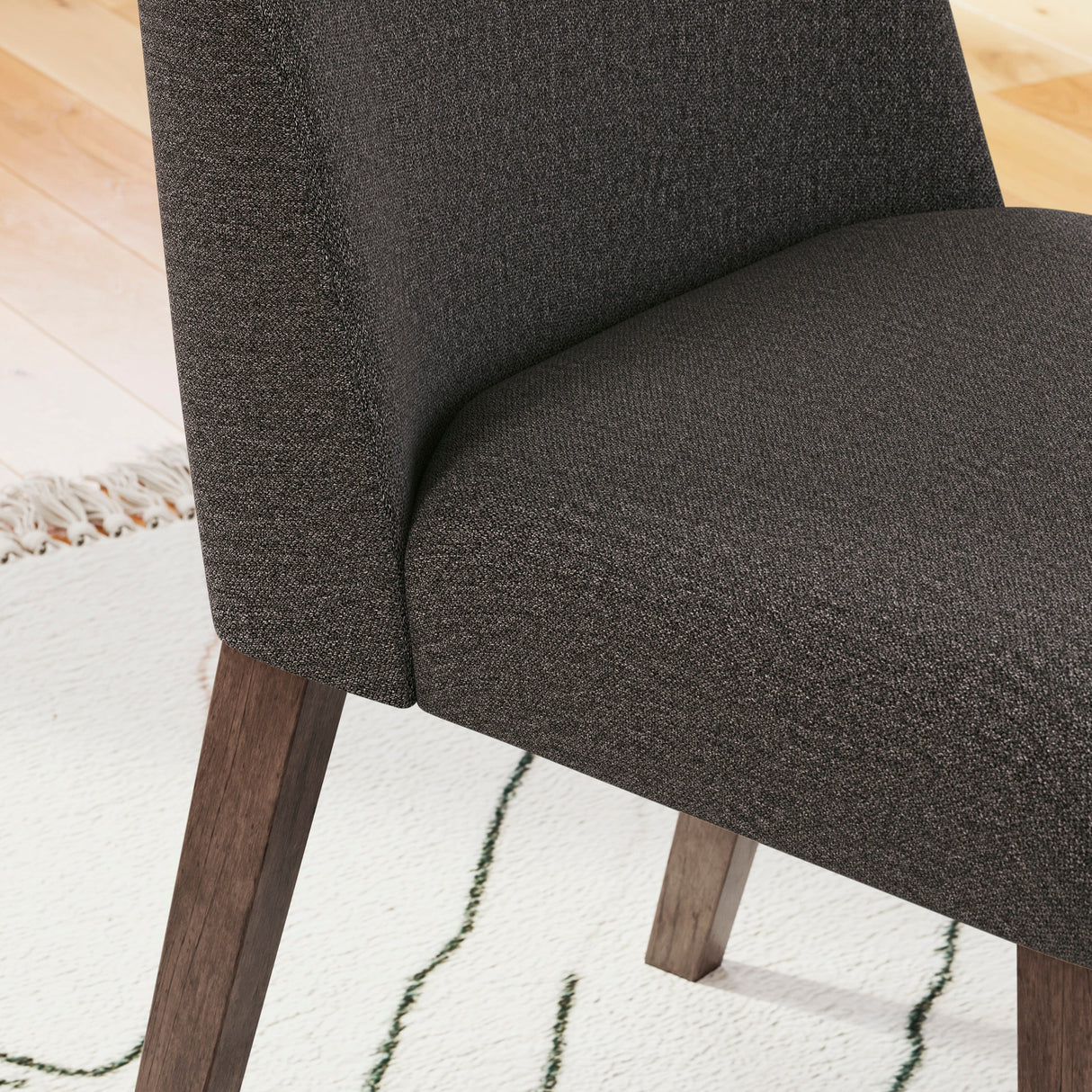 Ensemble de 2 chaises de salle à manger rembourrées en tissu - Lyncott