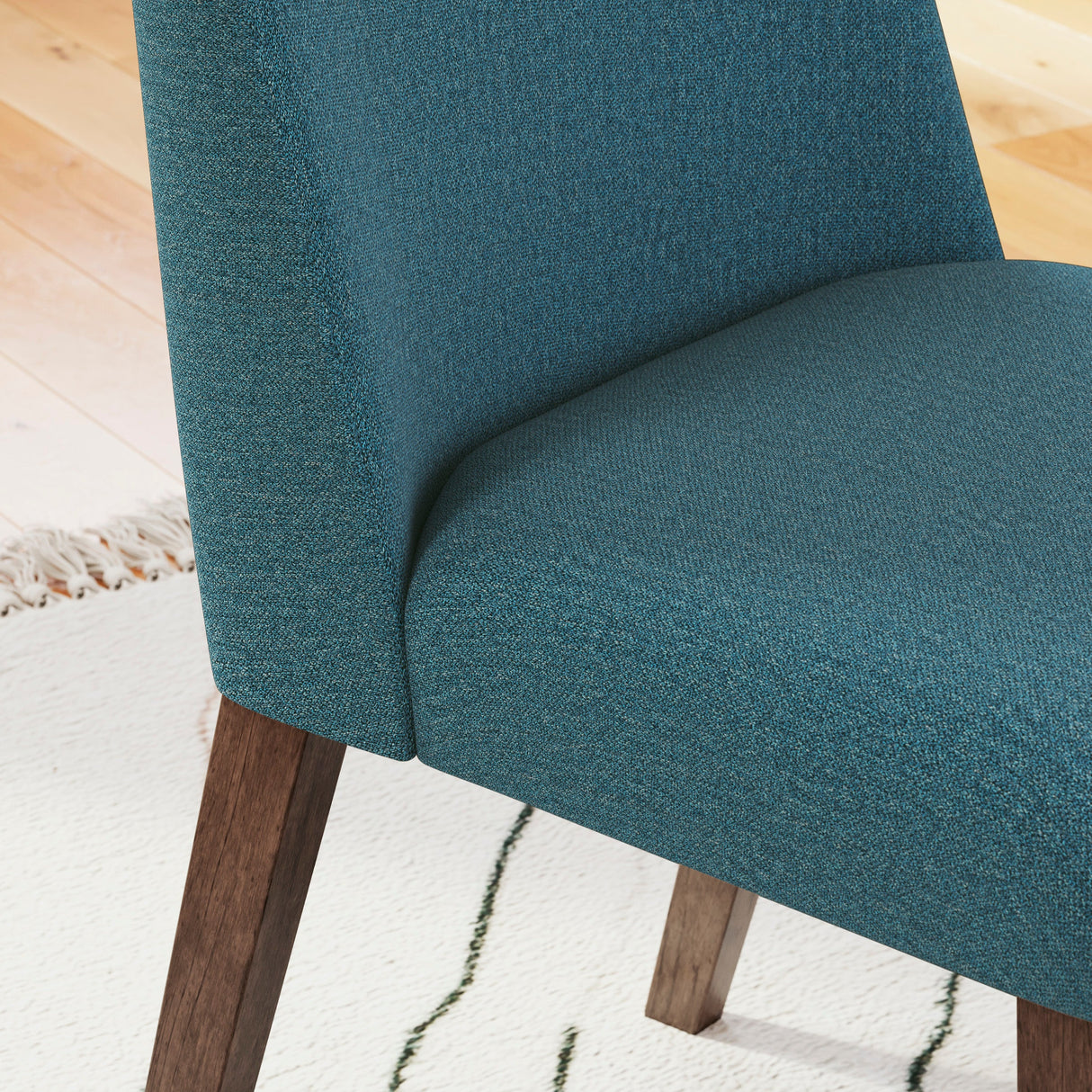 Ensemble de 2 chaises de salle à manger rembourrées en tissu - Lyncott