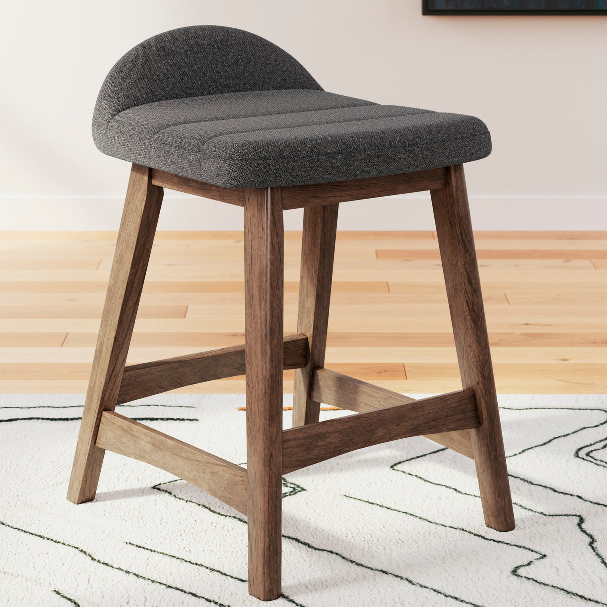 Ensemble de 2 tabourets de bar rembourrés - Lyncott