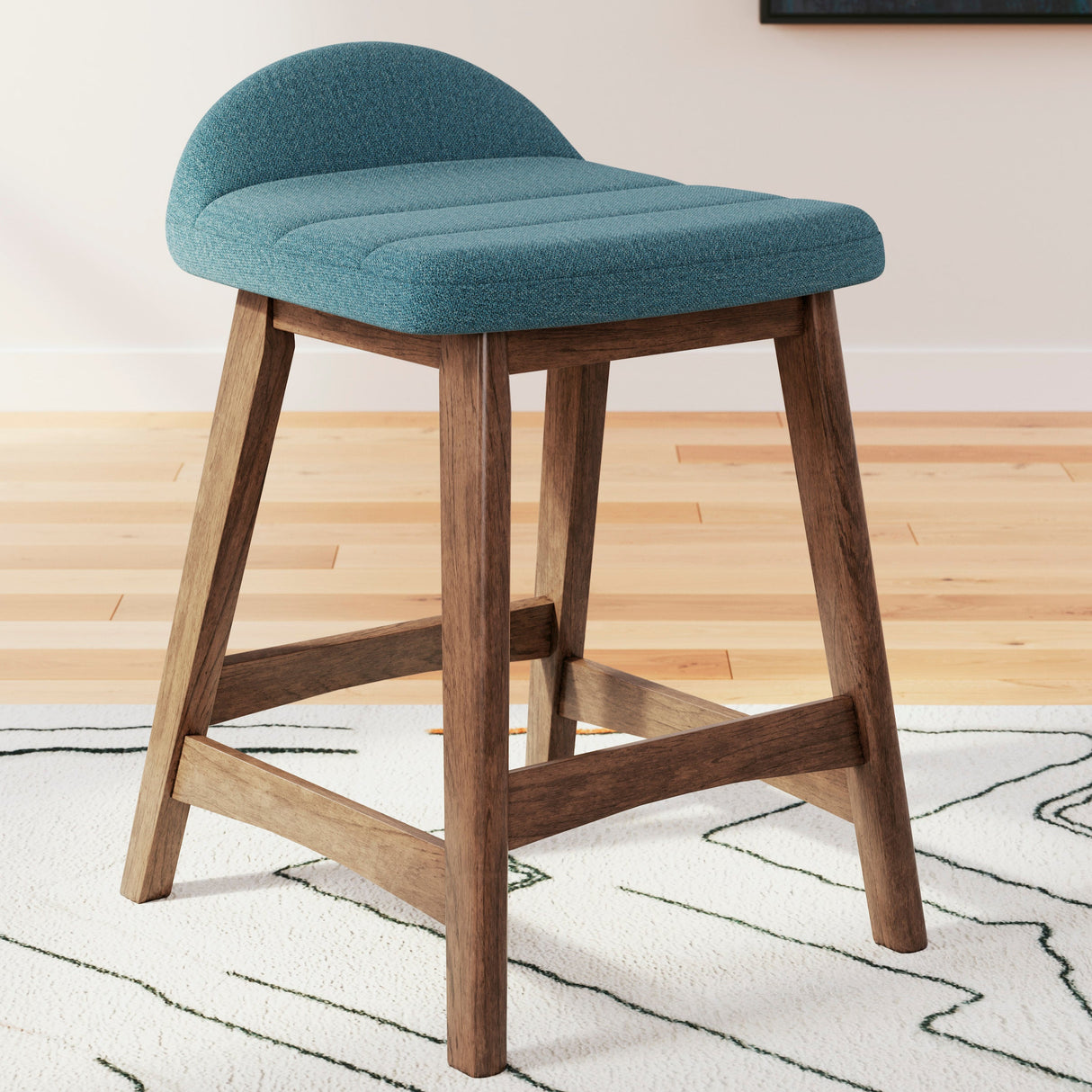 Ensemble de 2 tabourets de bar rembourrés - Lyncott