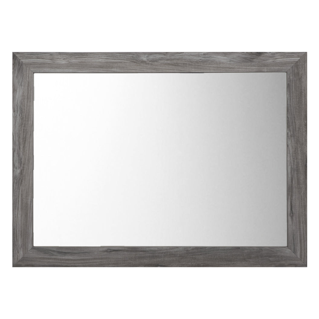 Miroir de bureau en bois/MDF gris foncé - Bronyan