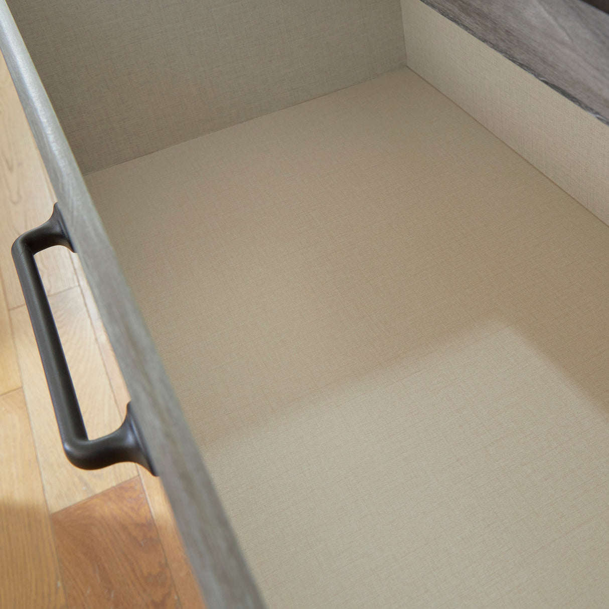 Commode à 4 tiroirs en bois/MDF gris foncé - Bronyan