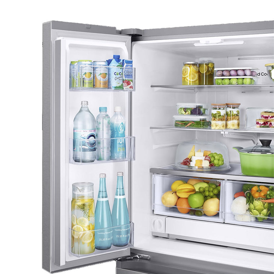 Réfrigérateur à portes françaises 33 po, 24,5 pi³ Inox avec SpaceMax™ et Machine à glaçons double
