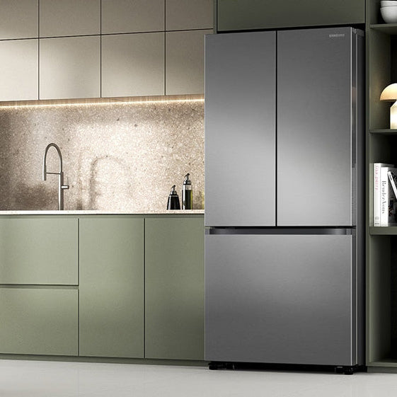 Réfrigérateur à portes françaises 33 po, 24,5 pi³ Inox avec SpaceMax™ et Machine à glaçons double