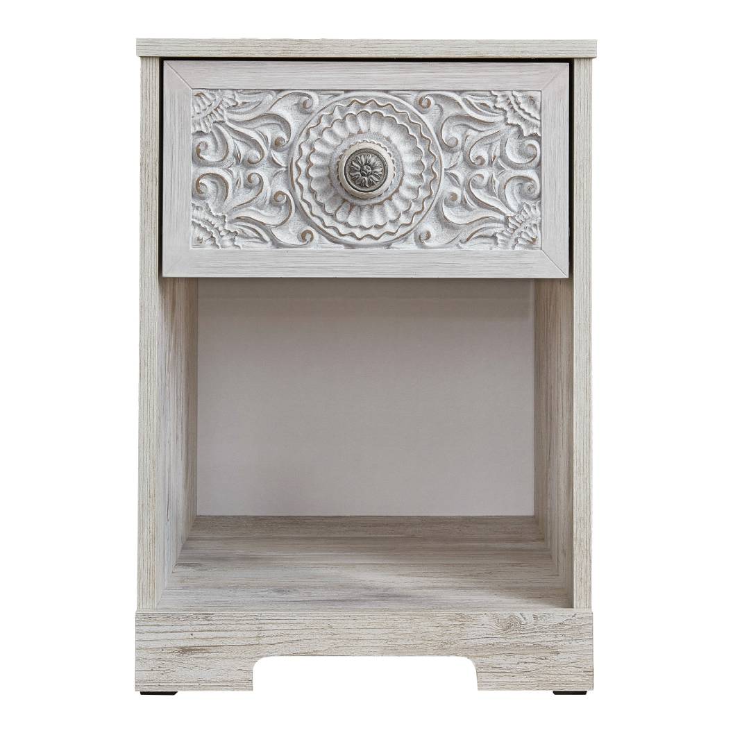 Table de chevet Blanc antique en bois - Paxberry