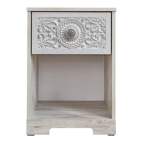 Table de chevet Blanc antique en bois - Paxberry