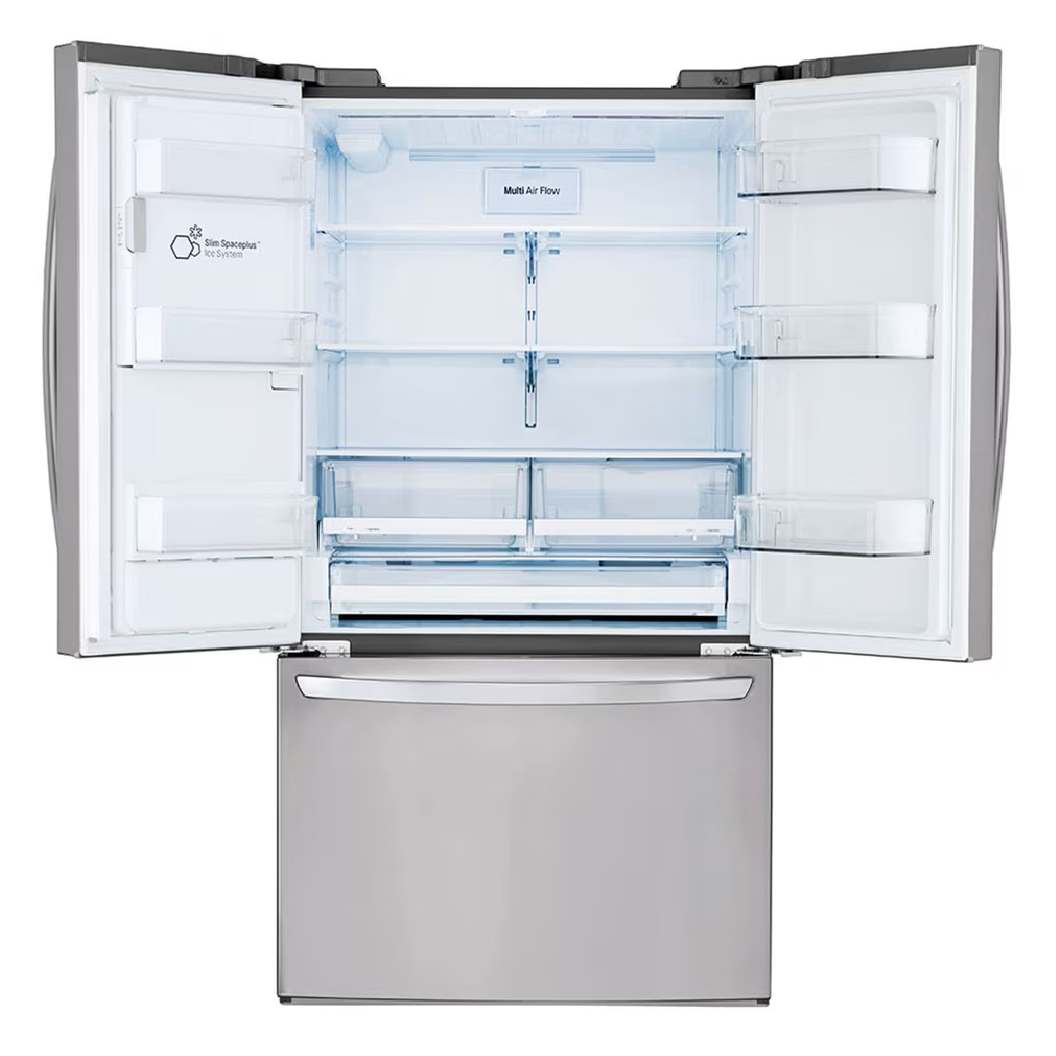 Réfrigérateur à portes françaises 36 po, 28 pi³ Inox avec Distributeur d'eau/glaçons et Wi-Fi